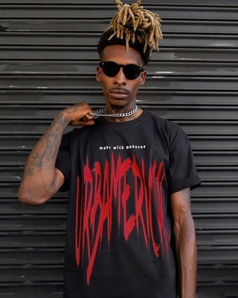 Graffiti Black T-shirt By Urbamerican Apparel