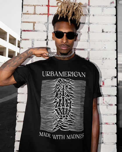 Collide Black T-shirt By Urbamerican Apparel