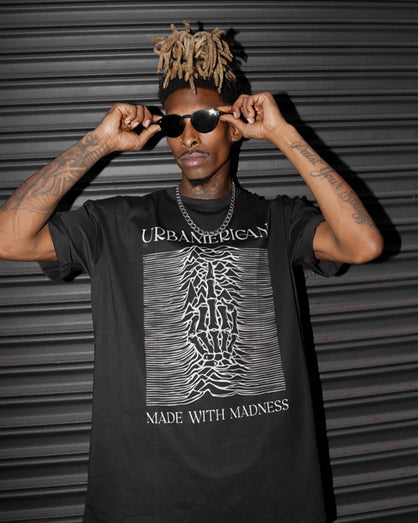Collide Black T-shirt By Urbamerican Apparel